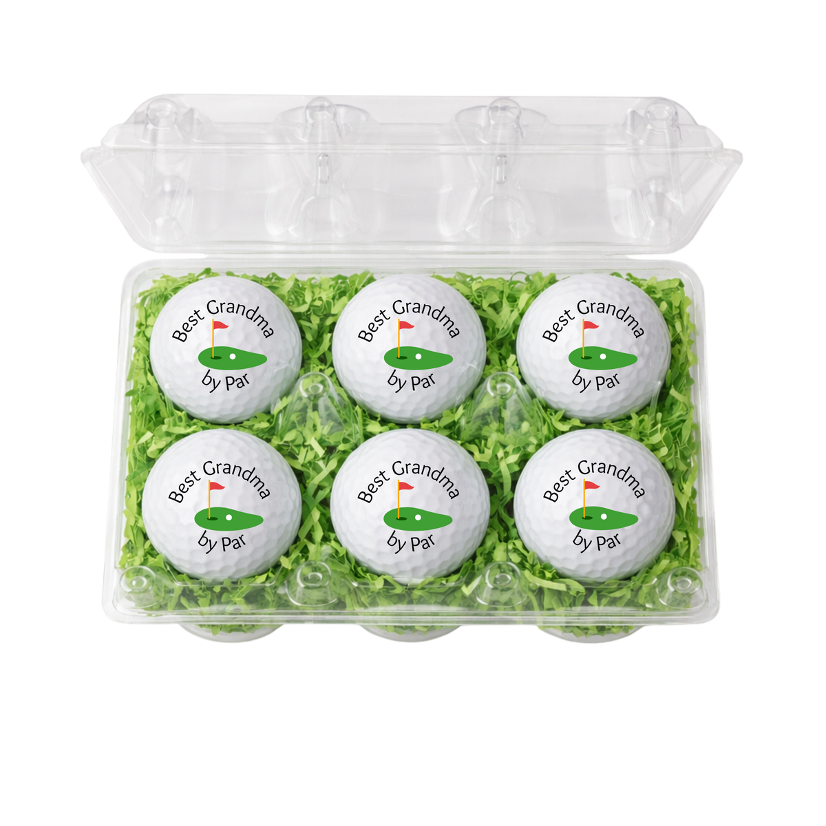 Best By Par Golf Balls Gift Set – Funny Golf Gift for Dad, Husband, Boyfriend, Wife, Son, Mom, Fiancé | 6 Pack Novelty Golf Balls