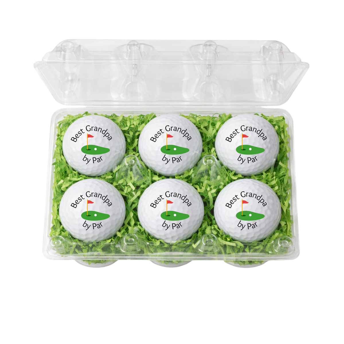 Best By Par Golf Balls Gift Set – Funny Golf Gift for Dad, Husband, Boyfriend, Wife, Son, Mom, Fiancé | 6 Pack Novelty Golf Balls