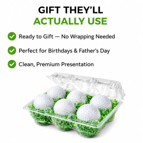 Best By Par Golf Balls Gift Set – Funny Golf Gift for Dad, Husband, Boyfriend, Wife, Son, Mom, Fiancé | 6 Pack Novelty Golf Balls