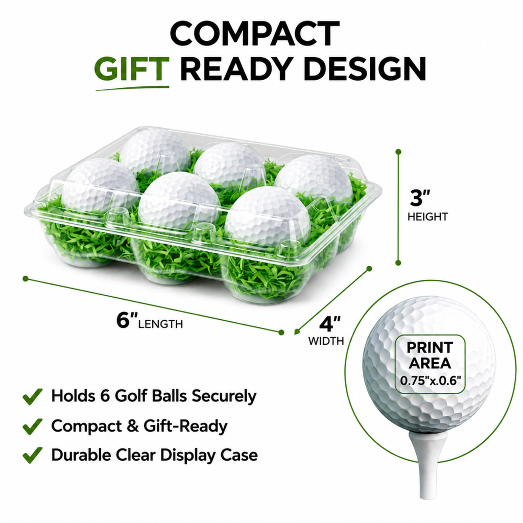 Best By Par Golf Balls Gift Set – Funny Golf Gift for Dad, Husband, Boyfriend, Wife, Son, Mom, Fiancé | 6 Pack Novelty Golf Balls