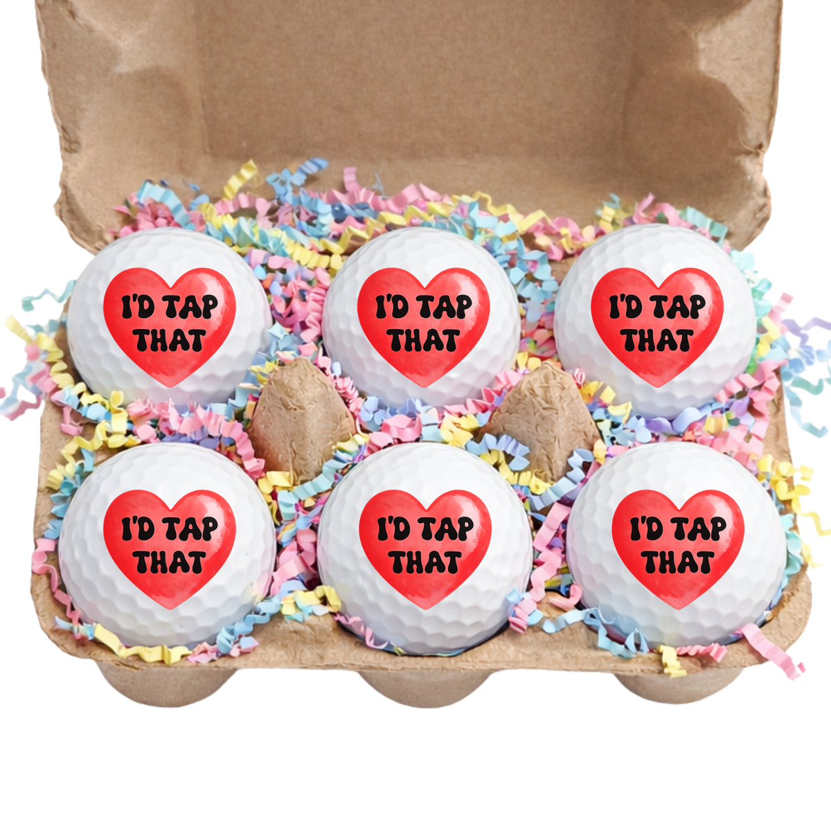 Easter Egg Carton Golf Ball Gift Set – 6 Pack