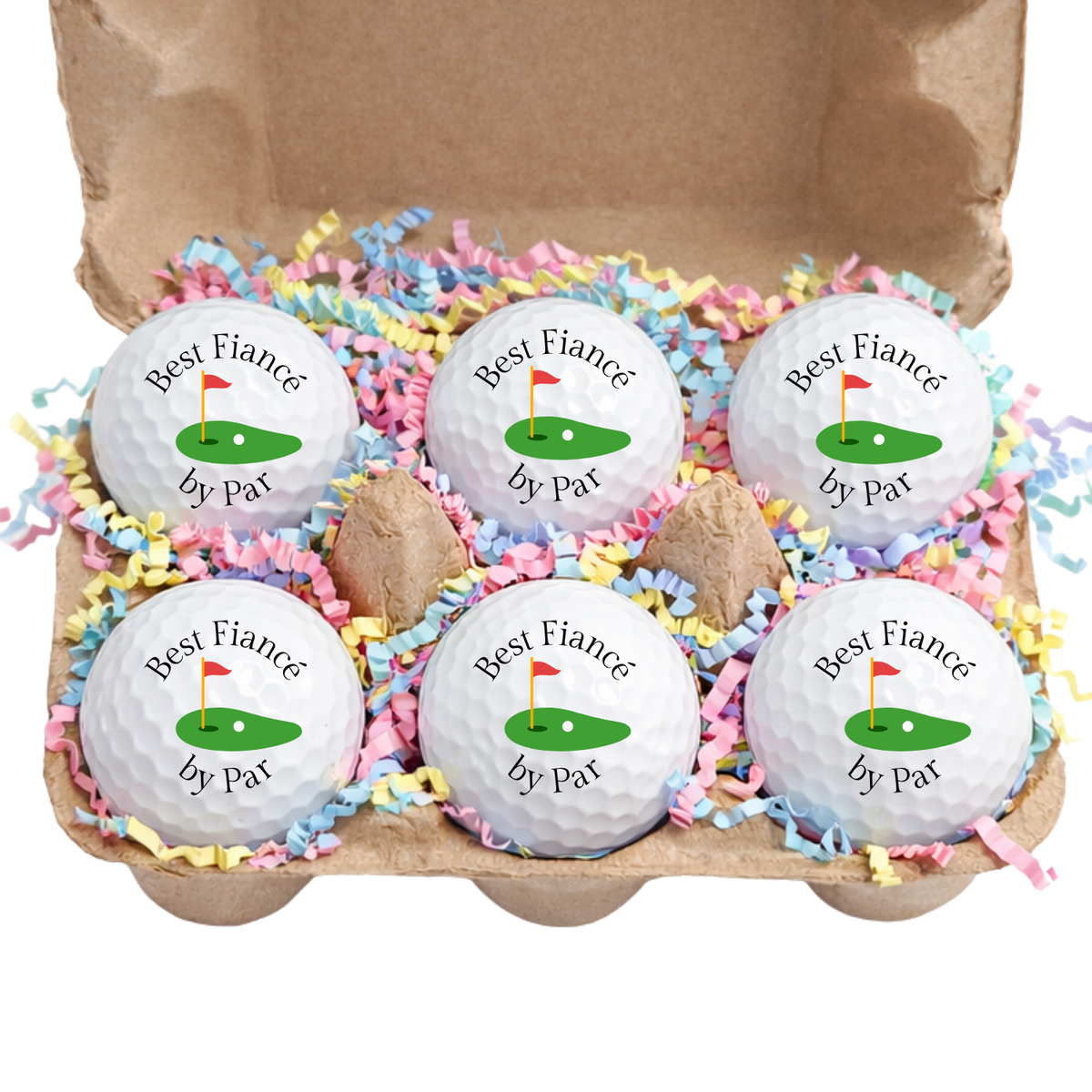 Easter Egg Carton Golf Ball Gift Set – 6 Pack