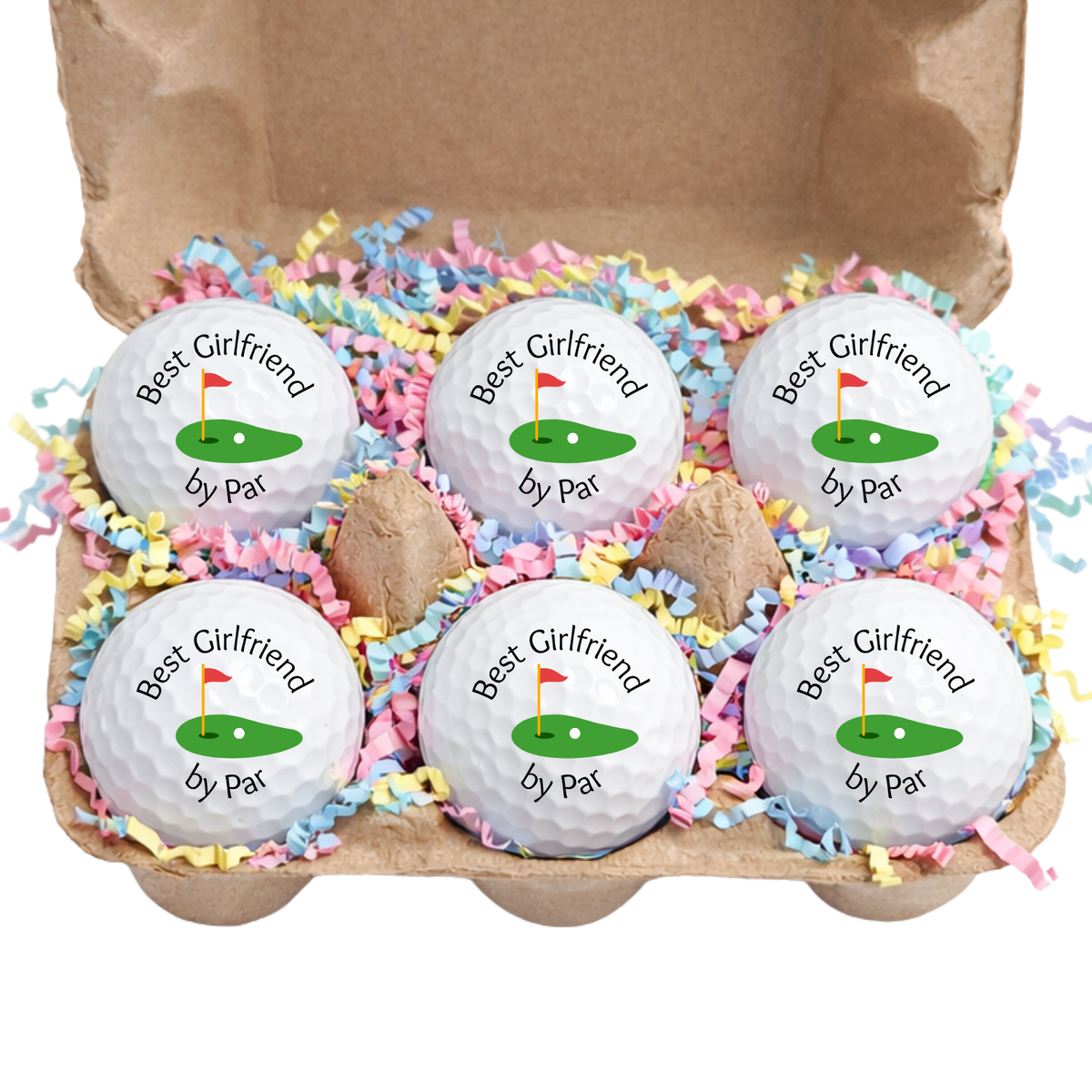 Easter Egg Carton Golf Ball Gift Set – 6 Pack