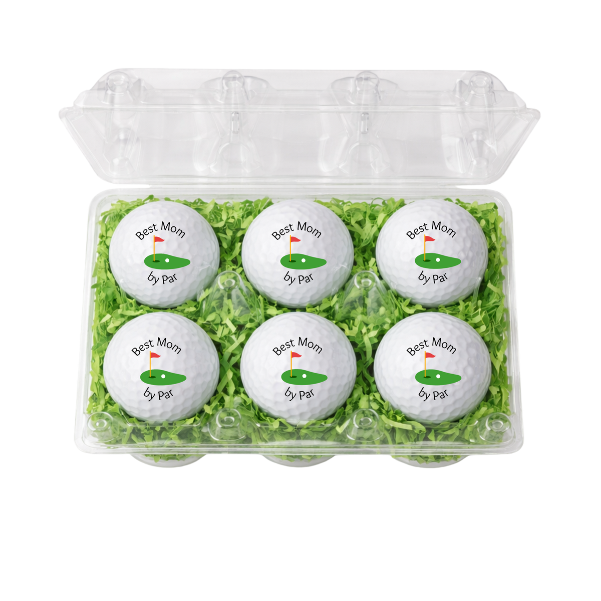 Best By Par Golf Balls Gift Set – Funny Golf Gift for Dad, Husband, Boyfriend, Wife, Son, Mom, Fiancé | 6 Pack Novelty Golf Balls