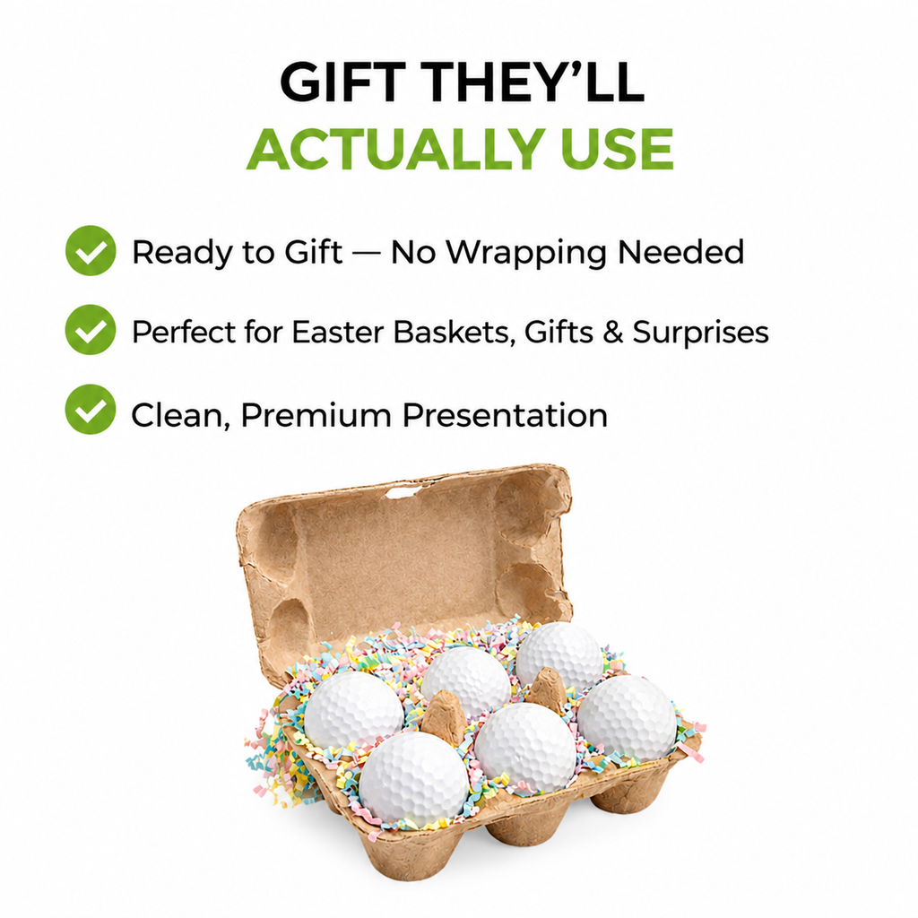 Easter Egg Carton Golf Ball Gift Set – 6 Pack
