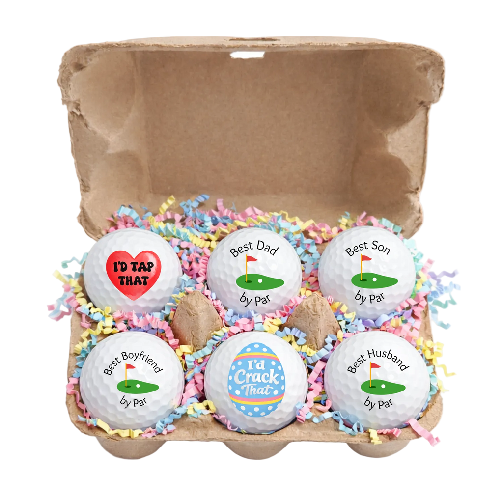 Easter Egg Carton Golf Ball Gift Set – 6 Pack